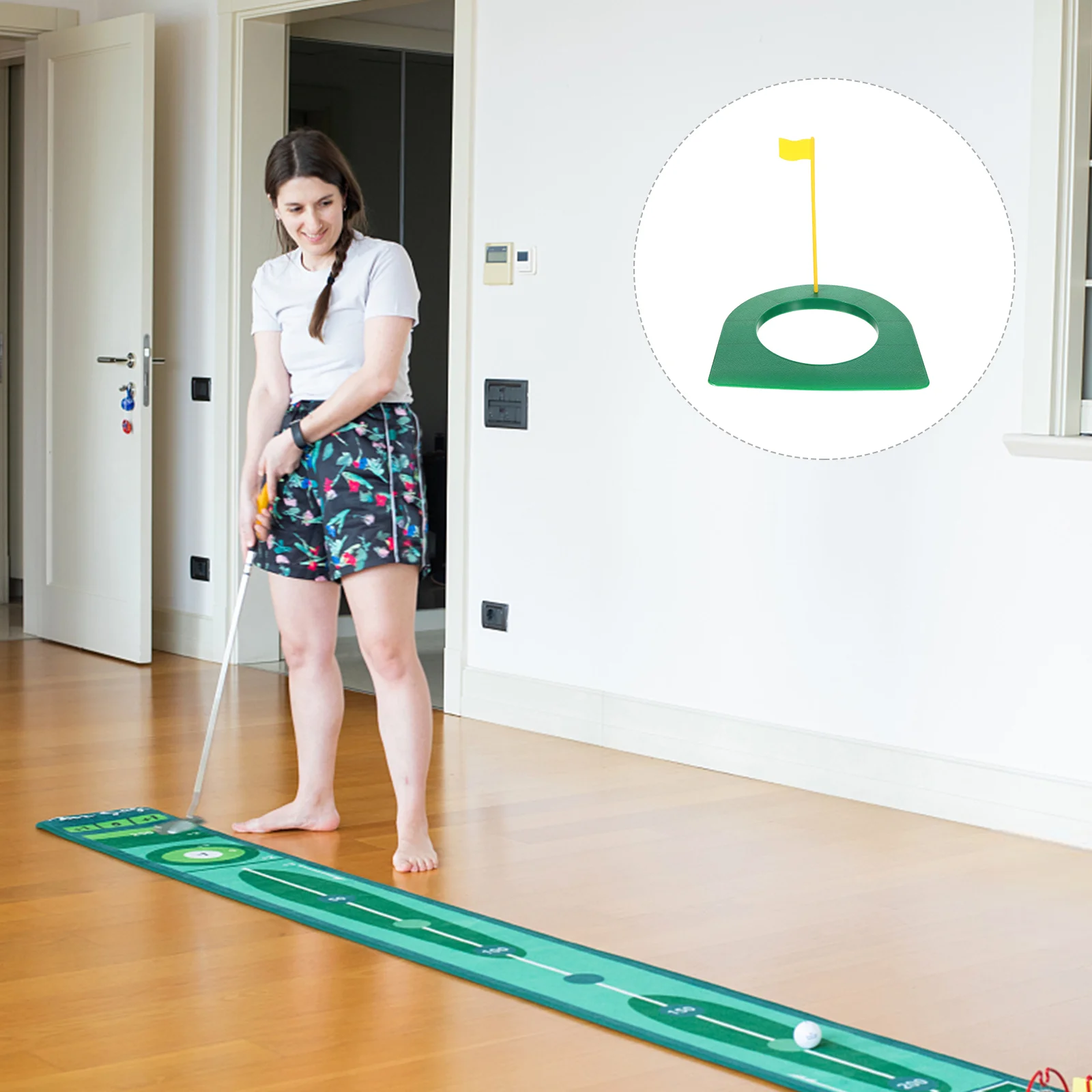 

2pcs Practice Putting Cup Portable Training Tool Practice Trainer Aid