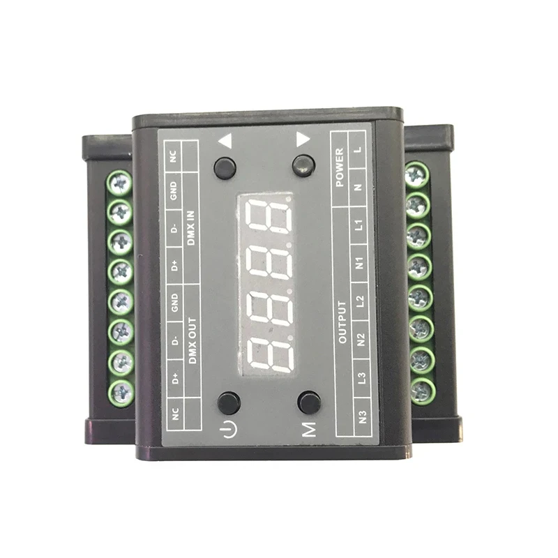 DMX302 Led DMX Triac диммер высокого напряжения AC90V-240V 50 Гц/60 Гц Выход 3 канала 1A/CH