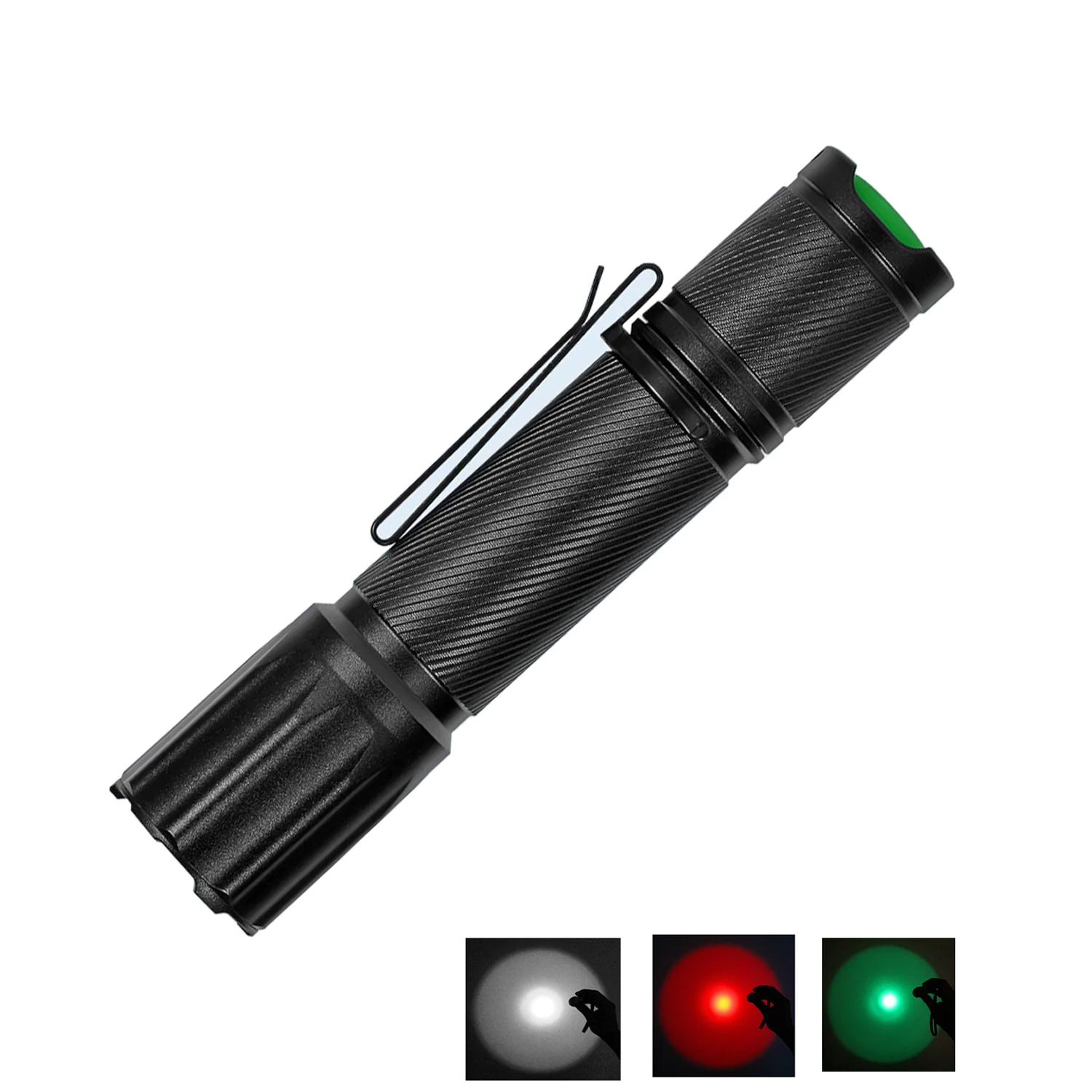 

UltraFire X1 MINI Red/Green/White High Power Led Flashlights Electric Taser Auto Defense Camping Rechargeable Handy Torch Light