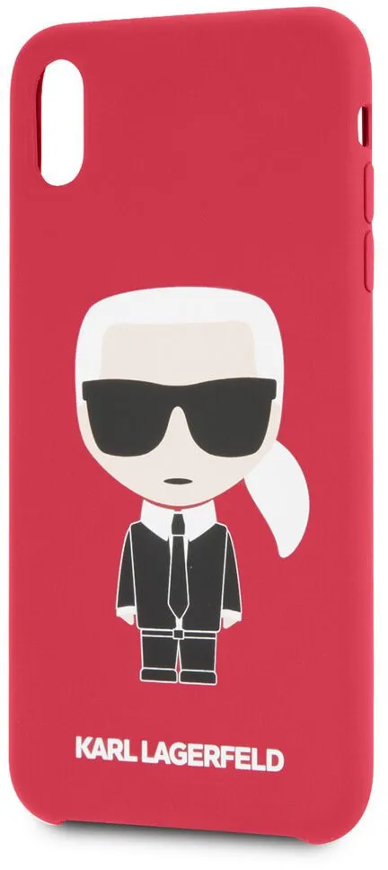 Чехол CG Mobile Karl Lagerfeld Liquid silicone Iconic Hard для iPhone XS Max цвет Красный | Мобильные телефоны и