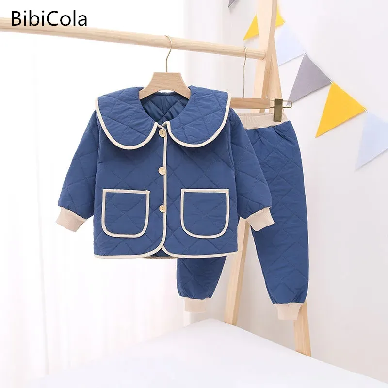 

Модная весенне-осенняя одежда комплекты одежды с длинными рукавами для детей, комплект одежды для девочек и мальчиков, одежда для малышей Д...