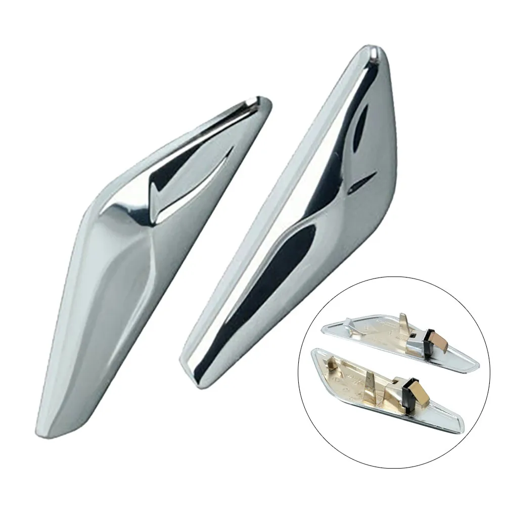 

2/10pcs Right +Left Side Fender Trim Finisher X3 X4 Side Fender Trim 51117338569/51117338570ABS Plastic Chrome Finisher For BMW