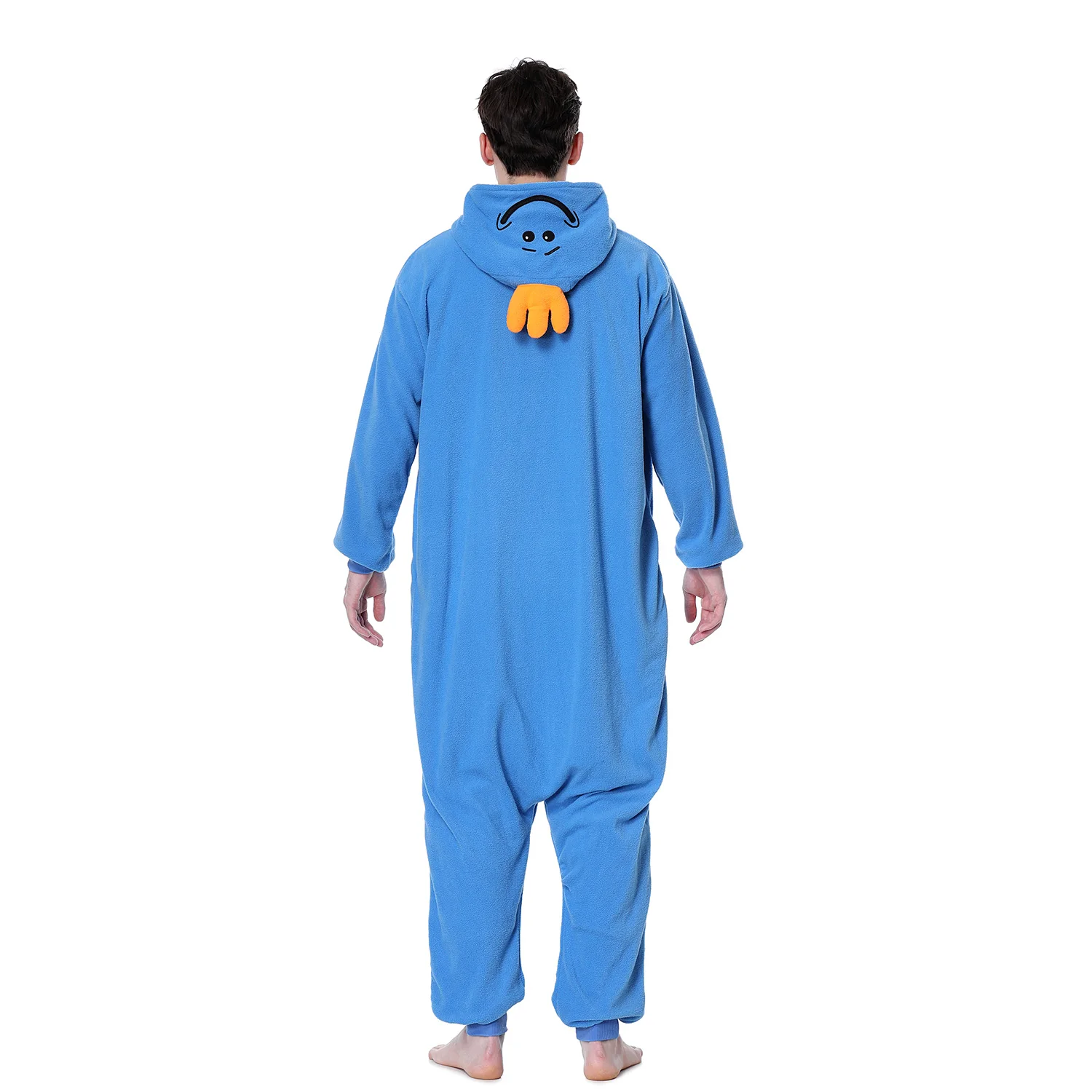 Men's Pajama  Mr Meeseeks Kigurumis Zipper Onesies Funny Outfit Winter Home Jumpsuit Festival Party Suit Adult Unisex