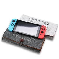 new felt storage bag for nintendo switch portable hand held soft bag switch lite host protection case storage pouch