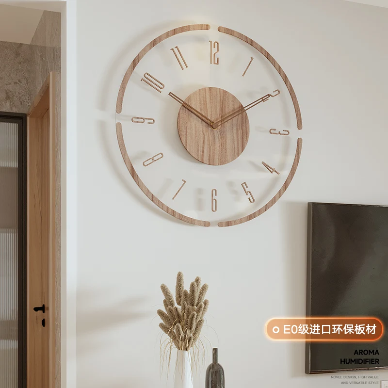 

Silent Wall Clock Quartz Round Minimalist Living Room Wall Clock Unusual Electronic Relogio De Parede Room Decorations Girls