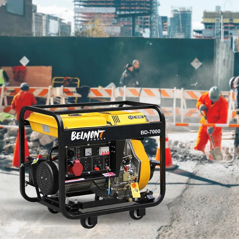 YUNYI однофазный и трехфазный дизельный генератор с открытой рамой 110 В/120 В/220 В/230 В