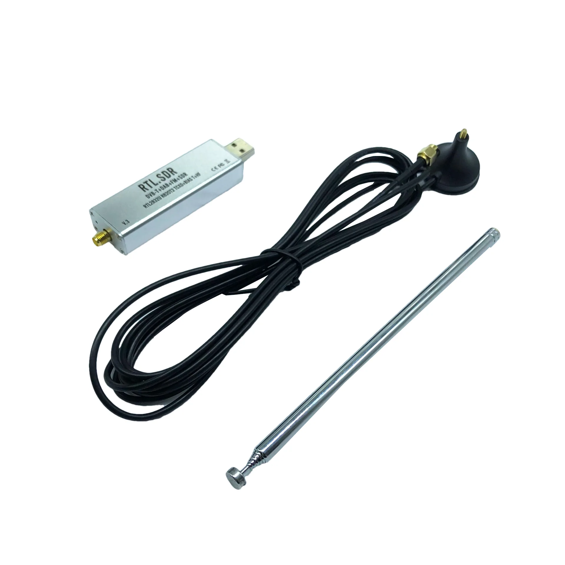 Фото Серебряный приемник SDR TCXO Температурная компенсация Высокая стабильность Полнодиапазонный программный приемник Авиационный диапазон ADSB №3