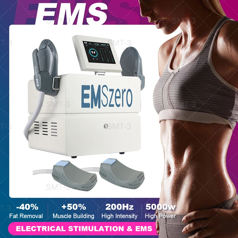 4handles RF DLS-EMSlim Body Shaping Training Fitness Slimming Machine 13Tesla HIEMT Beauty Emszreo Muscle Stimulator lose weight