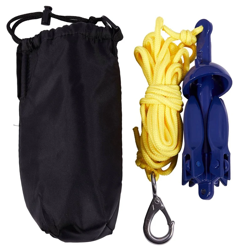 2 х 4-зубчатые гребные лодки складной якорь маленький для набор морских канатов