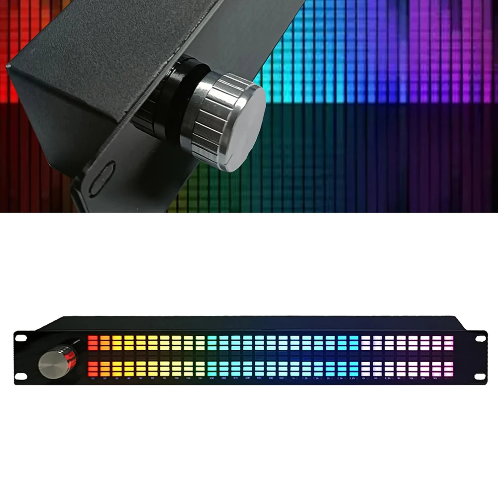 Анализатор музыкального спектра Цифровой эквалайзер Светодиодный полноцветный