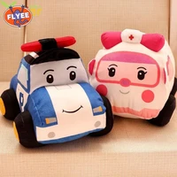 30cm lovely simulation car plush stuffed toy soft animal home accessories cute doll children christmas gifts police car
