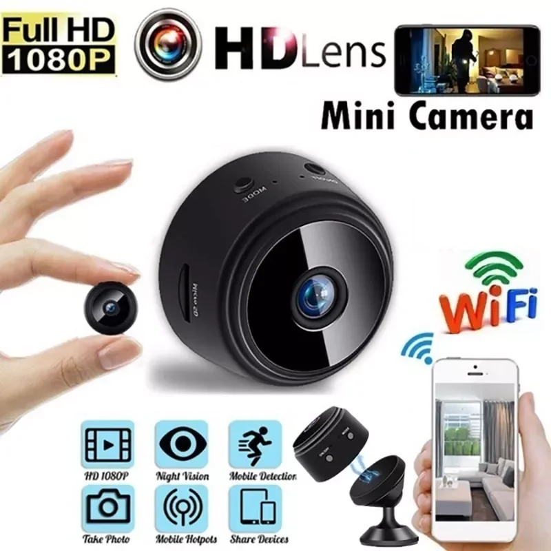 

A9 1080P Wifi Mini Camera P2P Night Vision Security Surveillance Camera Wireless Remote APP IP Home DVR Cam