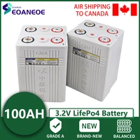 grade a 3 2v 100ah battery lifepo4 rechargeable battery lithium iron phosphate cell pack 12v 24v eu us tax free for golf cart rv