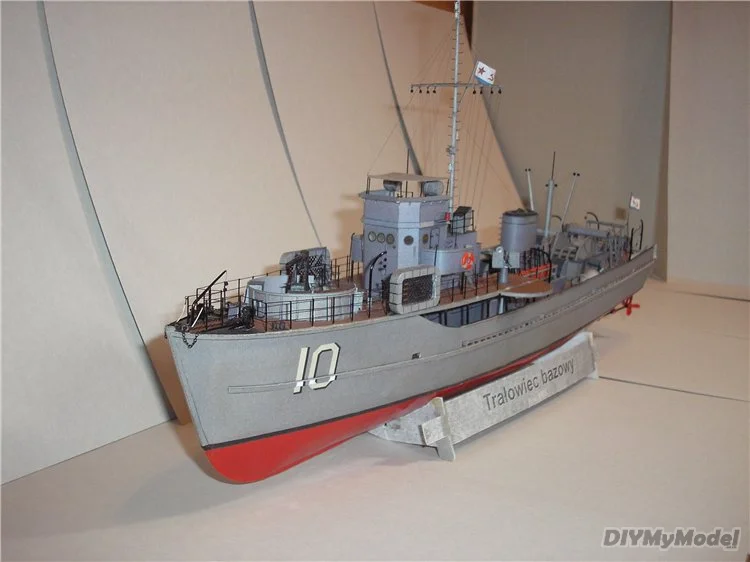 

DIYMyModeI, американский tralowiec bazower Minesweeper, набор бумажных моделей ручной работы, Пазлы ручной работы, подарок, реквизит для фильма