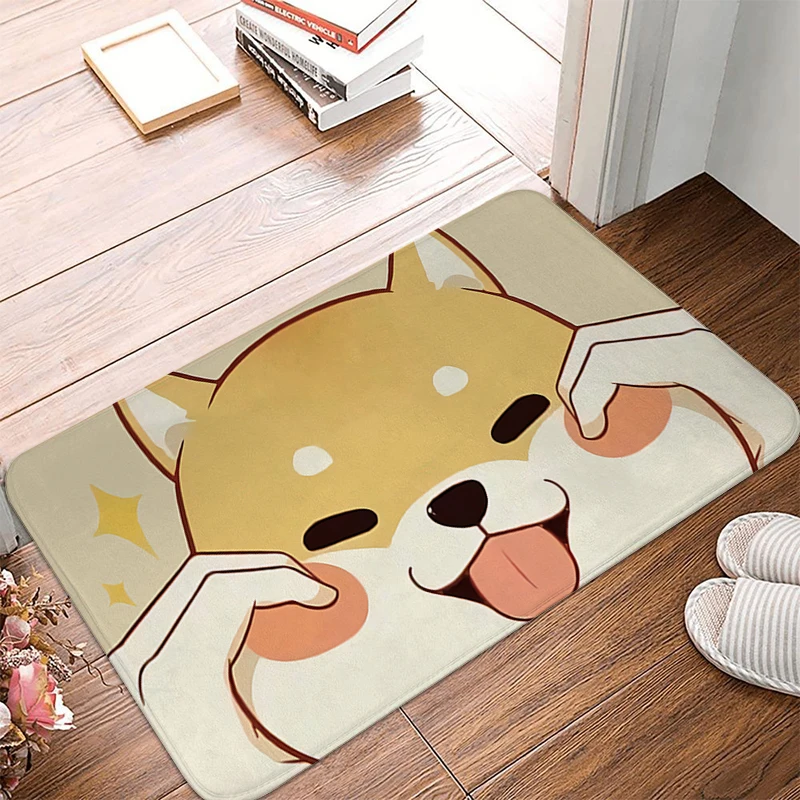 

Corgi Lovely Animal Living Room Carpet Home Non-slip Kitchen Mat Welcome Hallway Doormat Entrance Door Floor Mats Prayer Rug