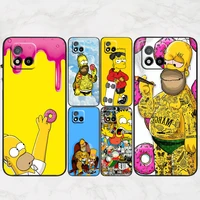 disney anime the simpsons phone case for oppo realme v11 x3 x50 q5i gt neo2 c21y c3 9 9i 8 8i 7i 6 5 pro 5g master black soft