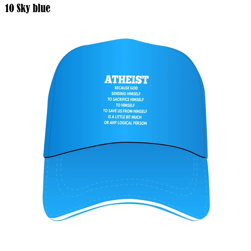 

Atheist Custom Hat Funny Atheist Logic Anti Religious Baseball Cap And Gifts Bill Hats 100 Cotton Man Cap Awesome Printed One Si
