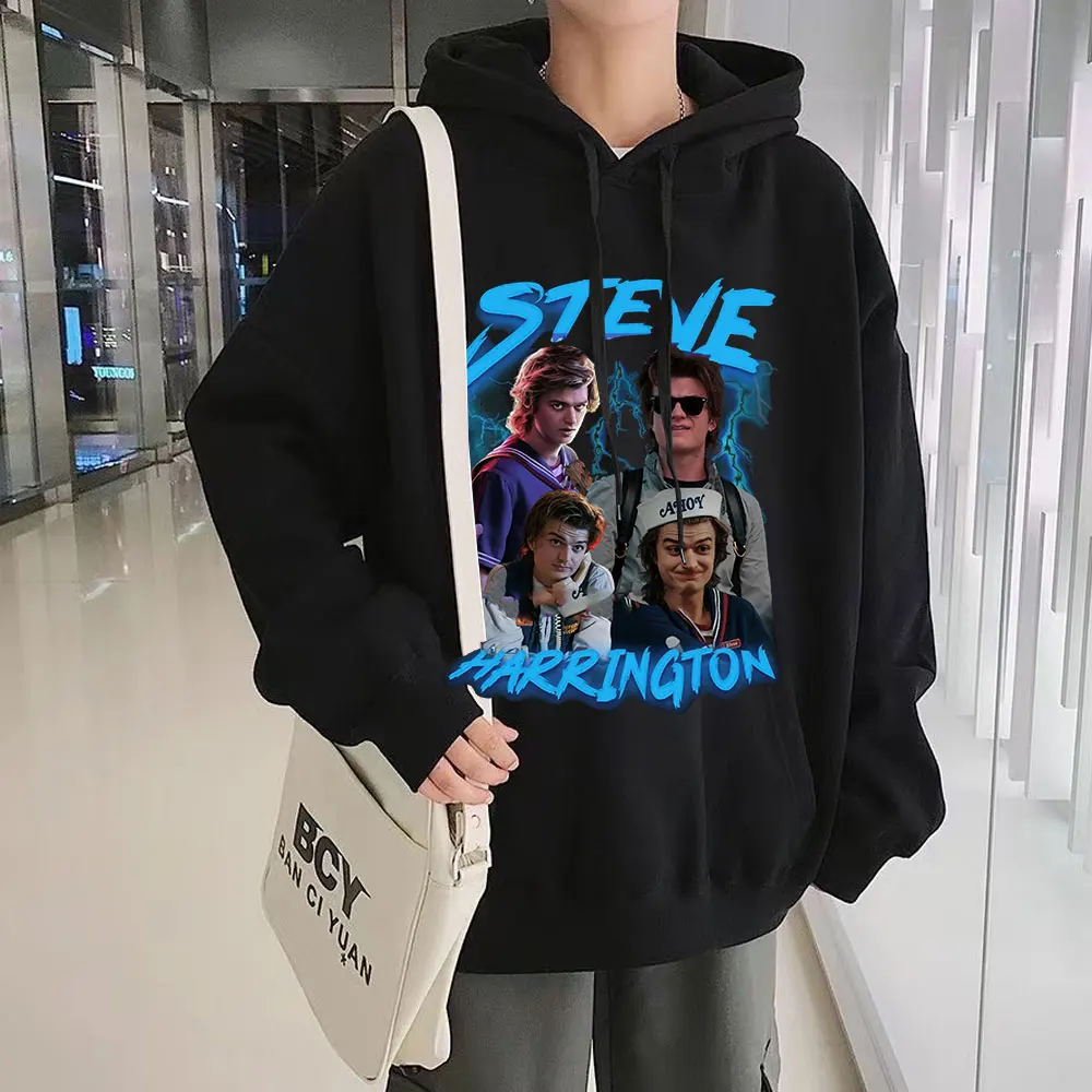 

Steve Harrington Stranger Things Sweatshirt Men Graphics Print Tracksuit Winter Loose Casual Oversize Streetwear Classic Hoodie