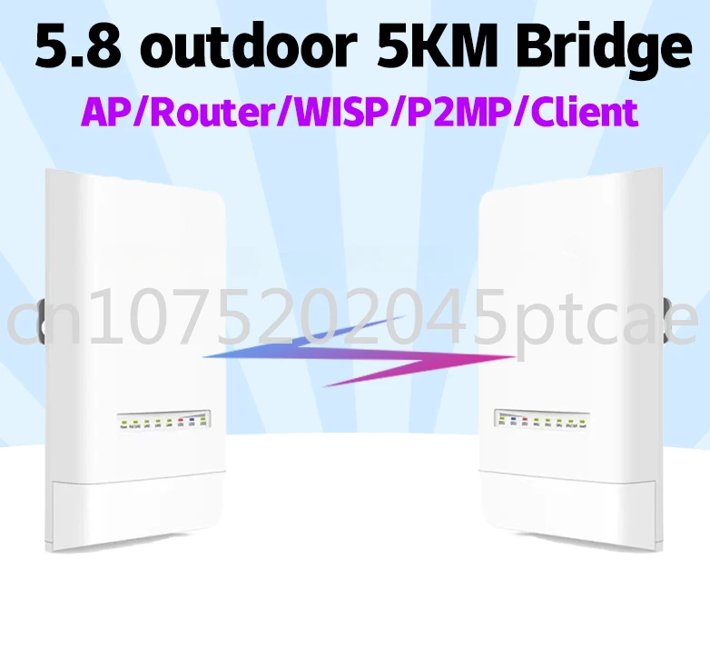 

5KM 5GHz 867Mbps Outdoor CPE Wireless 5G WiFi Repeater Extender Router AP Access Point Wi-Fi Bridge POE Adapter