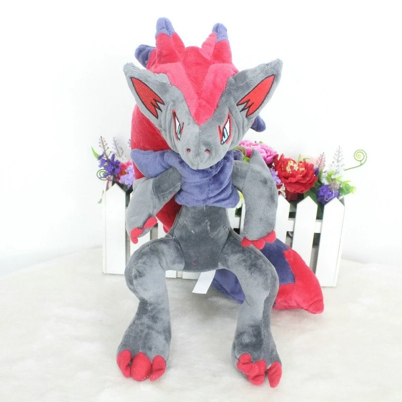 

40 см плюшевый Покемон, Zoroark серии Pokemon, аниме фигурка, высокое качество, модель домашнего животного, кукла для детей, лучшие подарки на день ро...
