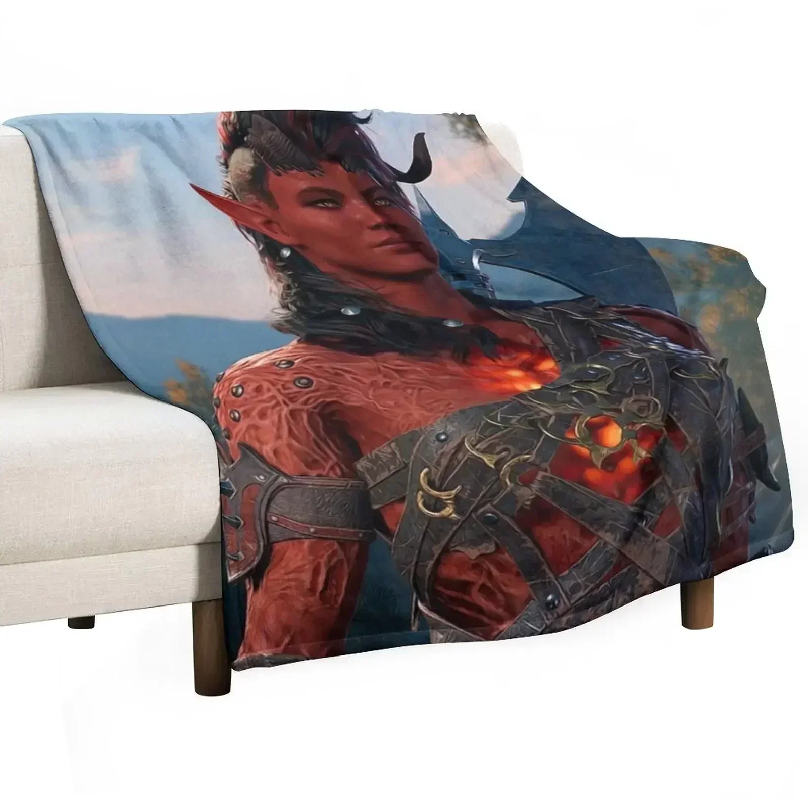 Одеяло Karlach the Tiefling Barbarian Adventurer роскошное одеяло для детей мягкие одеяла кровати