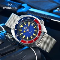 parnsrpe big abalone mens automatic mechanical watch japan nh35 movement marine elements aseptic dial cola ring date indicator