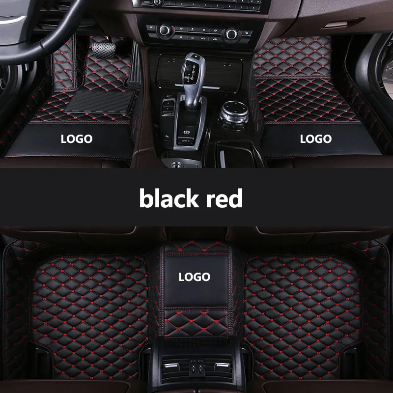 

Custom LOGO Car Floor Mats for Nissan Qashqai All model Qashqai j10 Qashqai j11 j12 auto Rug Carpet accessories styling interior