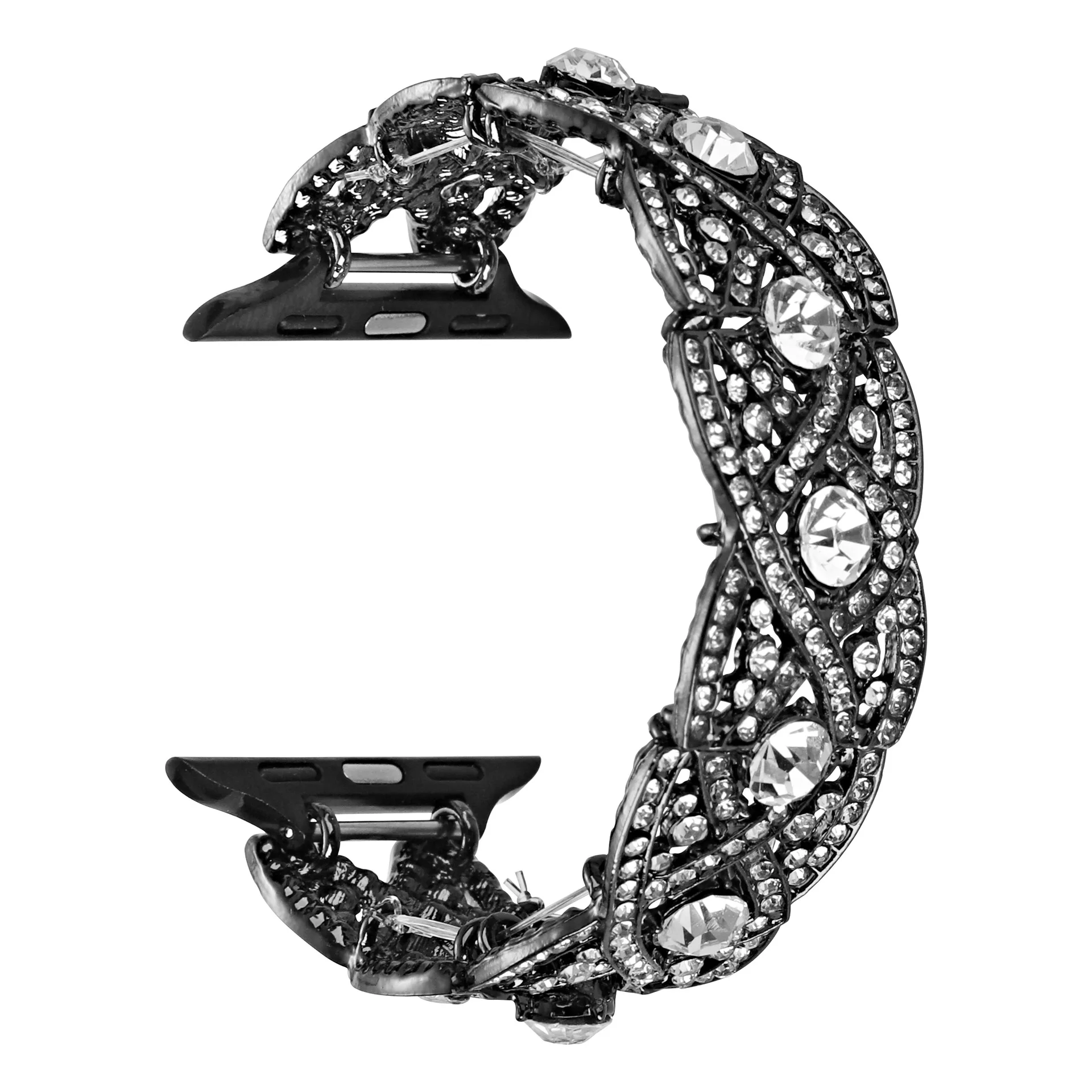 Metal strap for Apple watch band bling bracelet chain iwatch series87654321SE Ultra twist ornament38 40 41 44 45mm women's band