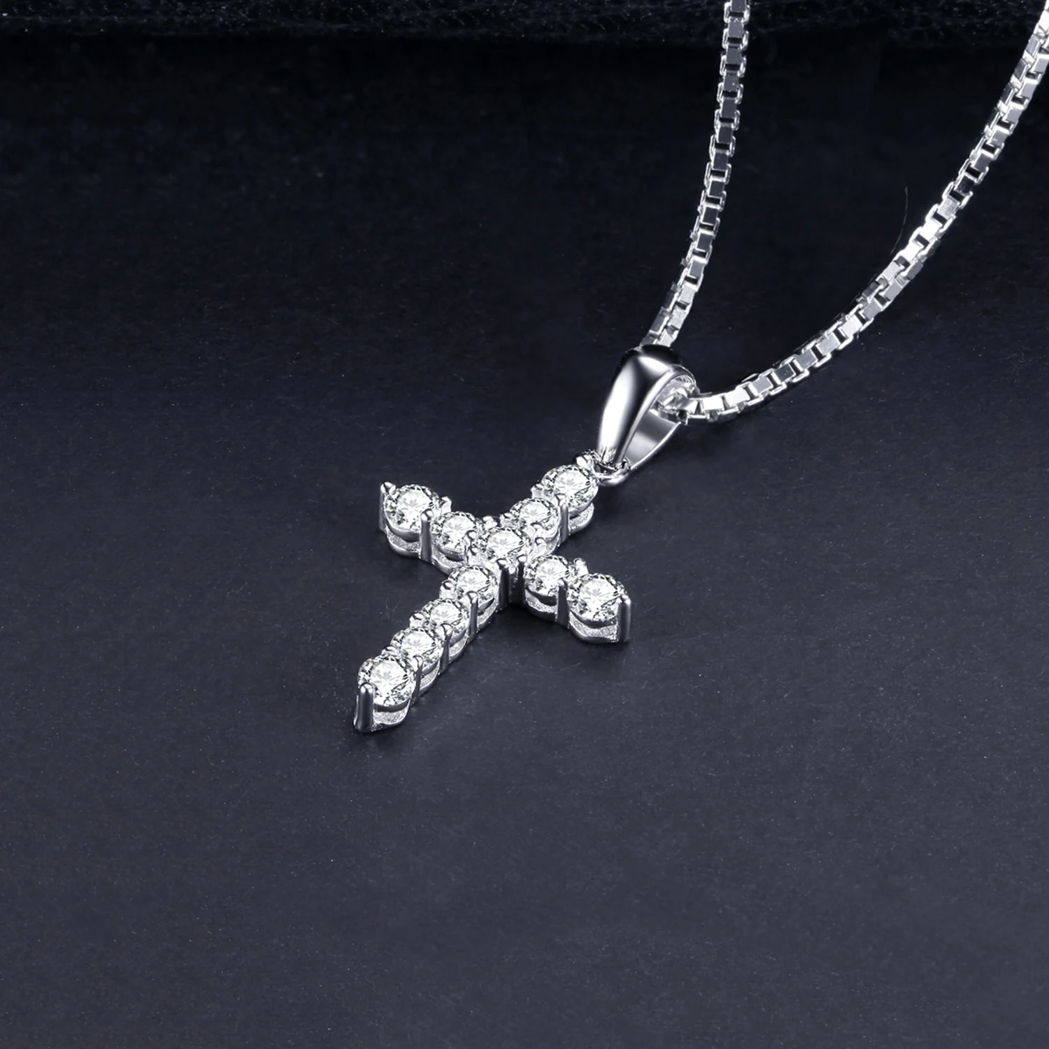 JewelryPalace Cross Sideway стерлинговое серебро 925 пробы кубический цирконий ожерелье для