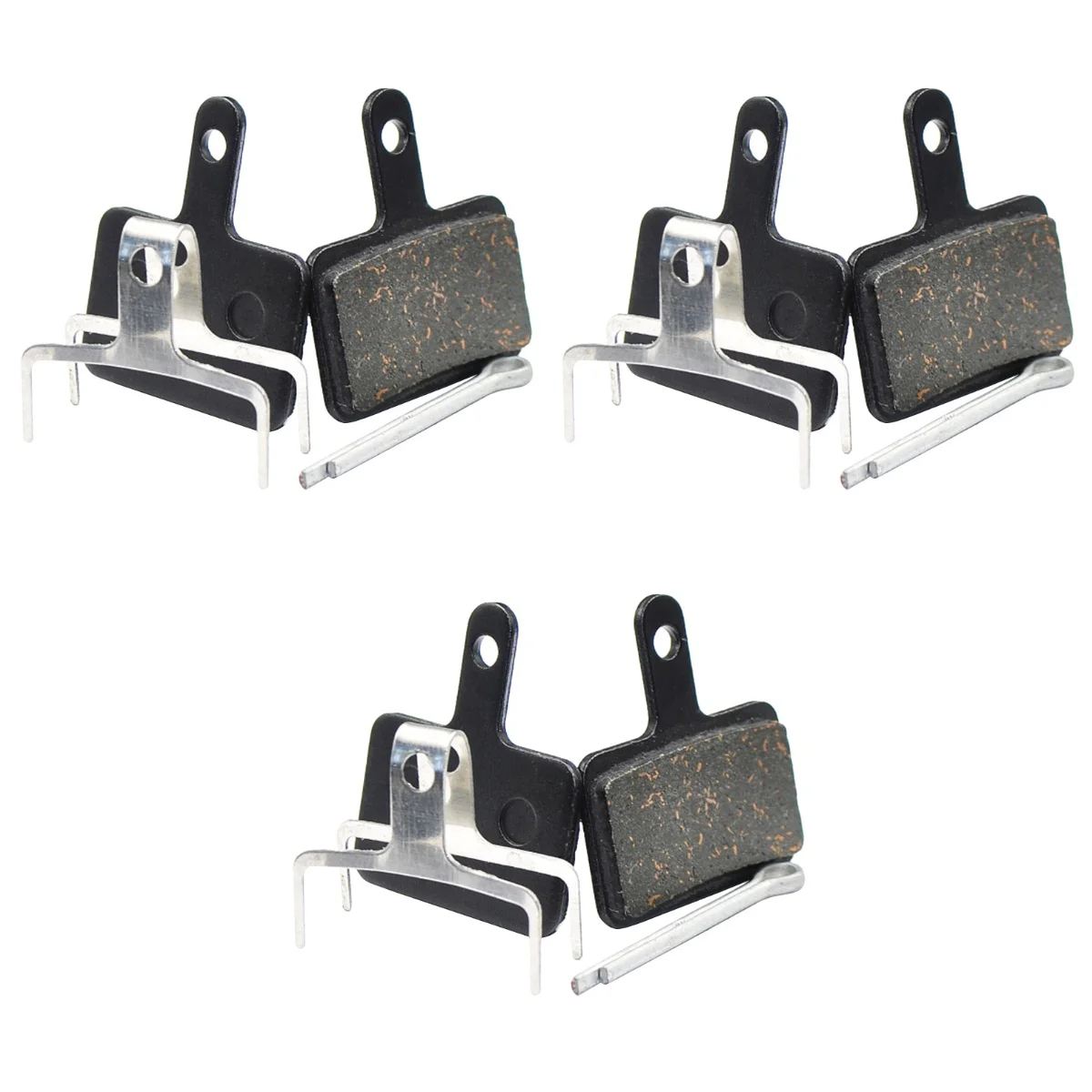 

6 пар тормозных колодок из смолы, полуметаллические спеченные Металлические тормозные колодки для MTB