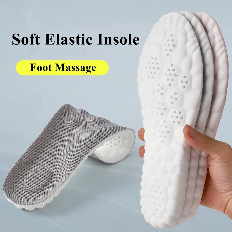 

4D Arch Support Foot Insoles Sports Insoles Ultra-soft High-elasticity Pads Anti-pain Antibacterial Deodorant Pad Casual Cushion