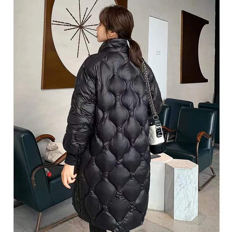 Down Jacket Female Winter 2022 Down Jacket Women Down Coats Female Winter Long Coats Thick Parkas Korean Long Jacket Oversize