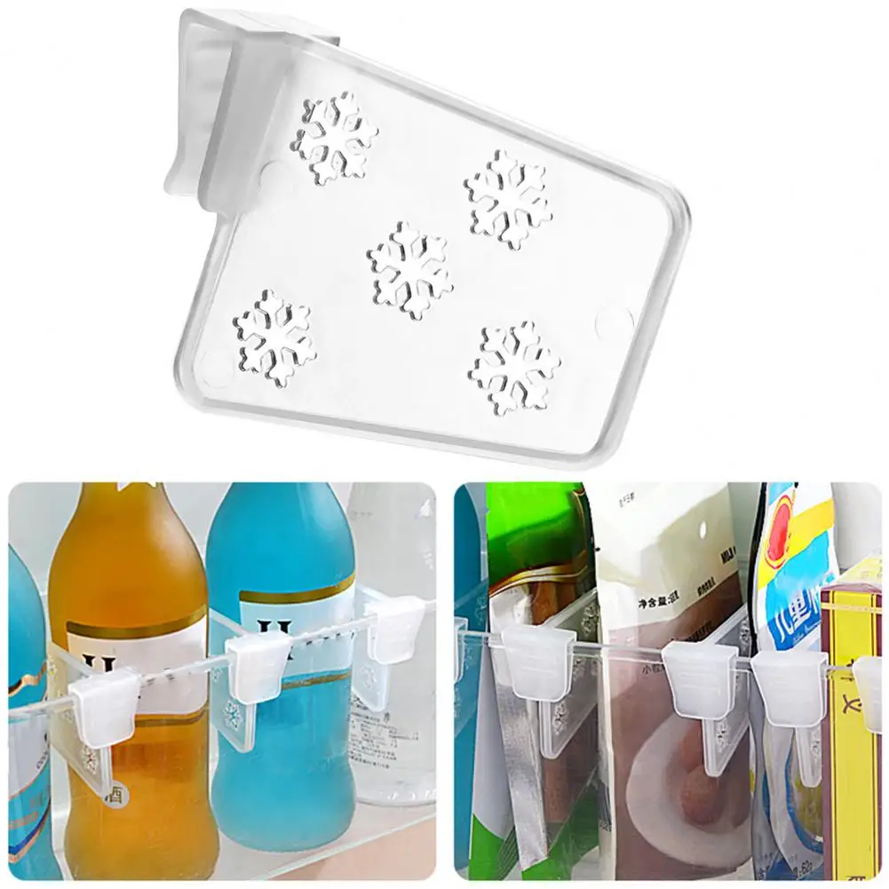 

4Pcs/Set Utility Multi-functional Snap-in Fridge Space Dividers Punch-free Convenient Refrigerator Dividers