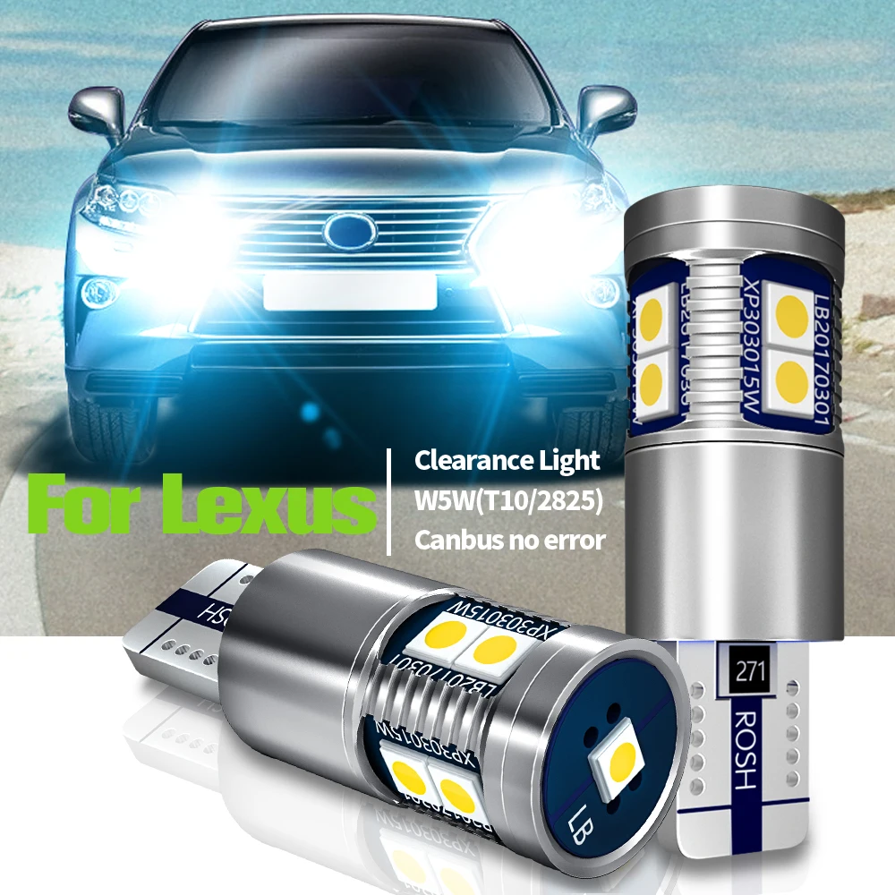 

2pcs LED Parking Light W5W T10 Canbus For Lexus ES300 ES33 ES350 LS430 LS460 LS600H LX47 LX570 RX300 RX330 RX400H RX350 RX450H