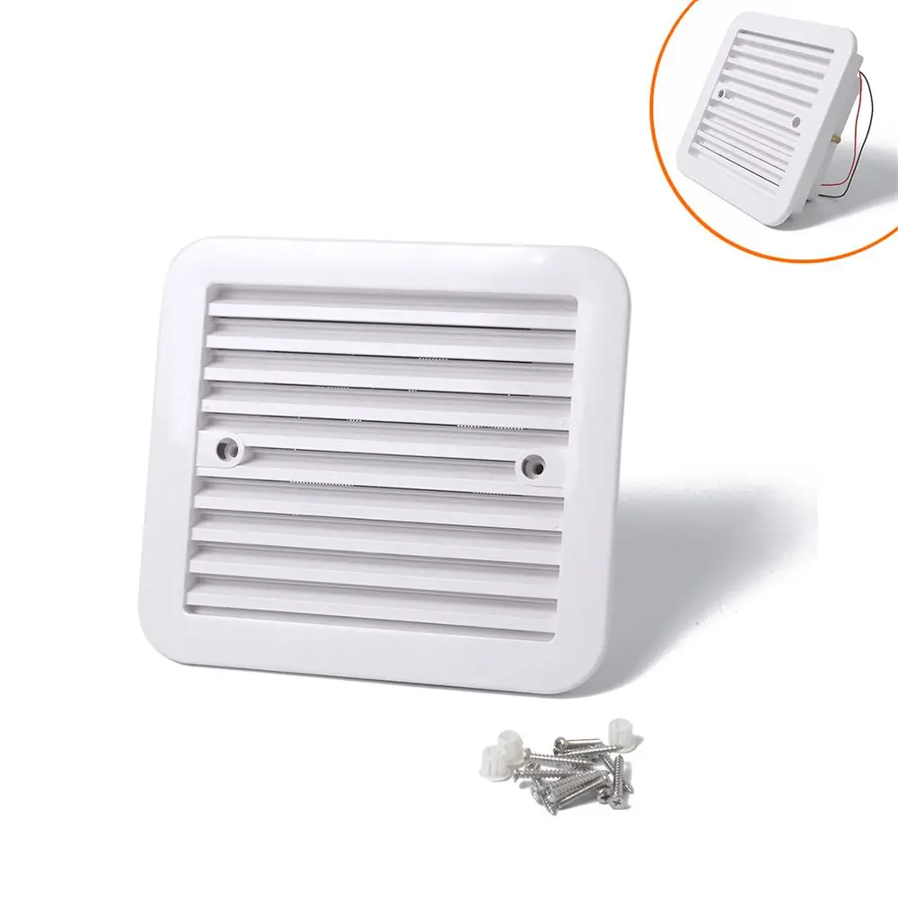 

12V Silent Side Air Vent Dust-proof Unidirectional Ventilation Blade Caravan Cooling Exhaust Fan Trailer RV