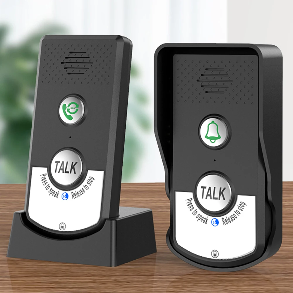 

Waterproof Wireless Doorbell Rechargeable 1.5km Smart Door Bell Chime Voice Call Long-distance UV Button Kits for Indoor Outdoor