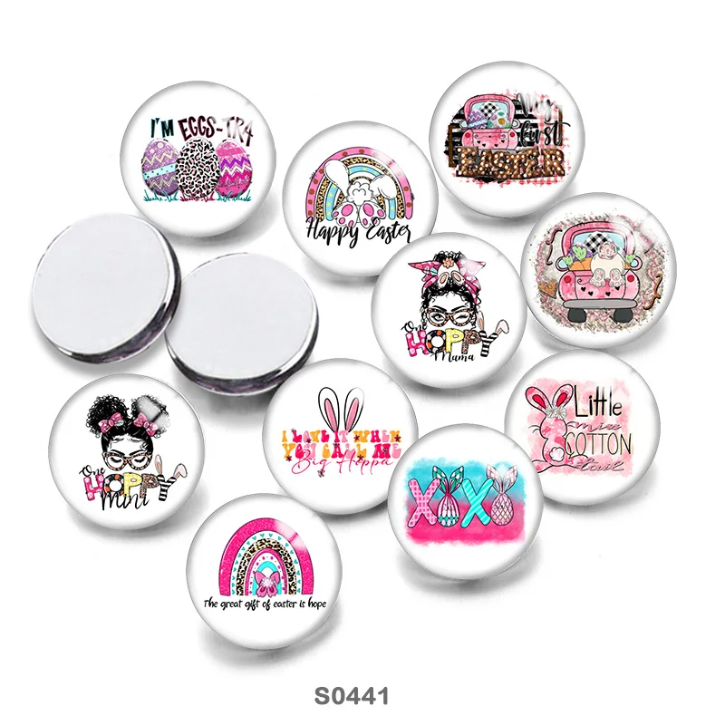 

Pink Happy Easter Mix 12mm//18mm/20mm/25mm Round photo glass cabochon demo flat back Making findings S0441