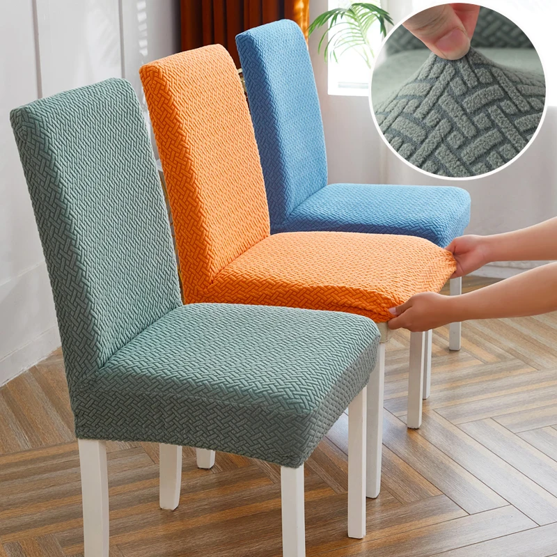 

Chair Cover Plaid Polar Fleece Thickened One-piece Elastic Cover Hotel Restaurant Custom House Seat Anti-fouling Stool Cover