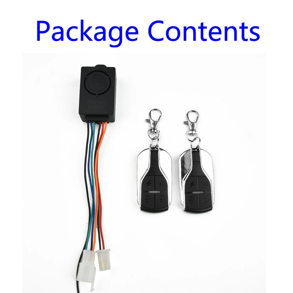 

Ebike Anti-Theft Lock 36-72V Alarm Smart Induction Wireless Remote Control With Lock Waterproof Ebike Replacement Parts