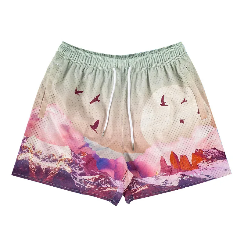 

2022 Summer New Men Casual Shorts Men Women Classic GYM Basketball Workout Mesh Shorts Running Shorts Mesh Breathable Men Shorts