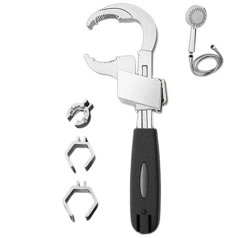 

Faucet Wrench Aluminum Alloy Short Handle Bathroom Wrench Short Shank Plumbing Wrench For Tight Spaces Plumber Wrench For