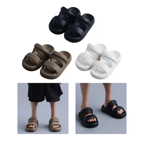 Кукольная обувь в масштабе 1/12, модная носимая коллекция подарков, мини-мини-обувь для фигурок, 6-дюймовые мужские тапочки с фигурками
