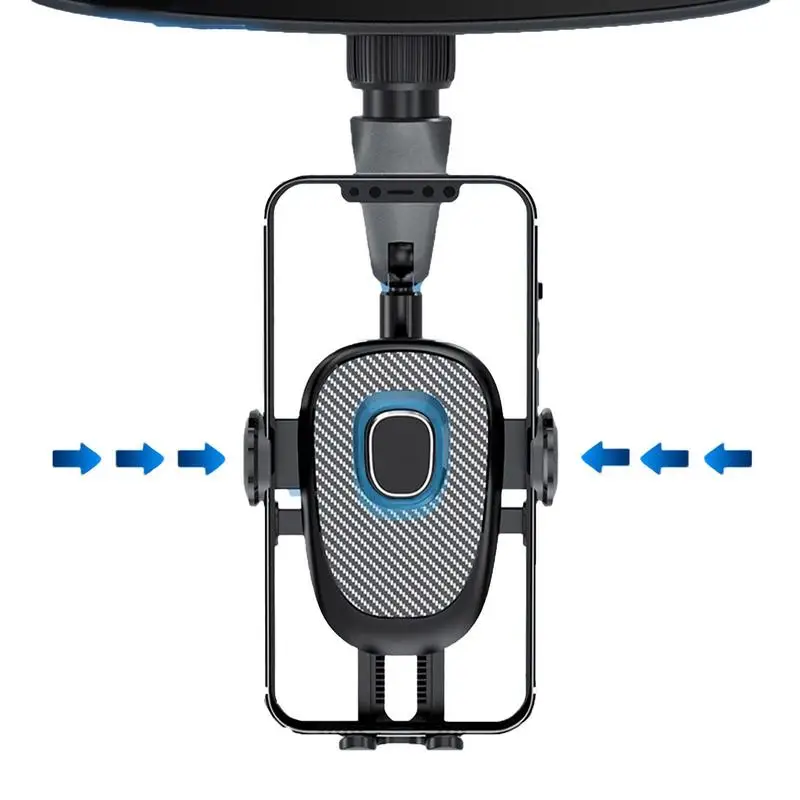 

Car Rear View Mirror Phone Mount 360Rotatable Cell Phone Holder Car Hands Free Cradle Anti-scratch Phone Friendly Car Mount With