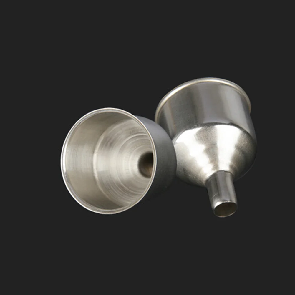 

6pcs Safe Wide Mouth Stainless Steel Funnels Pot Flagon Flask Funnel for Liquid Ingredients
