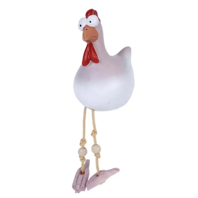 

Уличная садовая скульптура курицы, забавные садовые статуи, полимерное украшение, статуя петуха, куриная скульптура, миниатюрная сказка