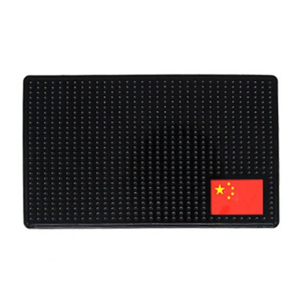 

Автомобильный нескользящий коврик, флаг Китая, гибкий устойчивый к царапинам скользящий силиконовый флаг, коврик для приборной панели теле...