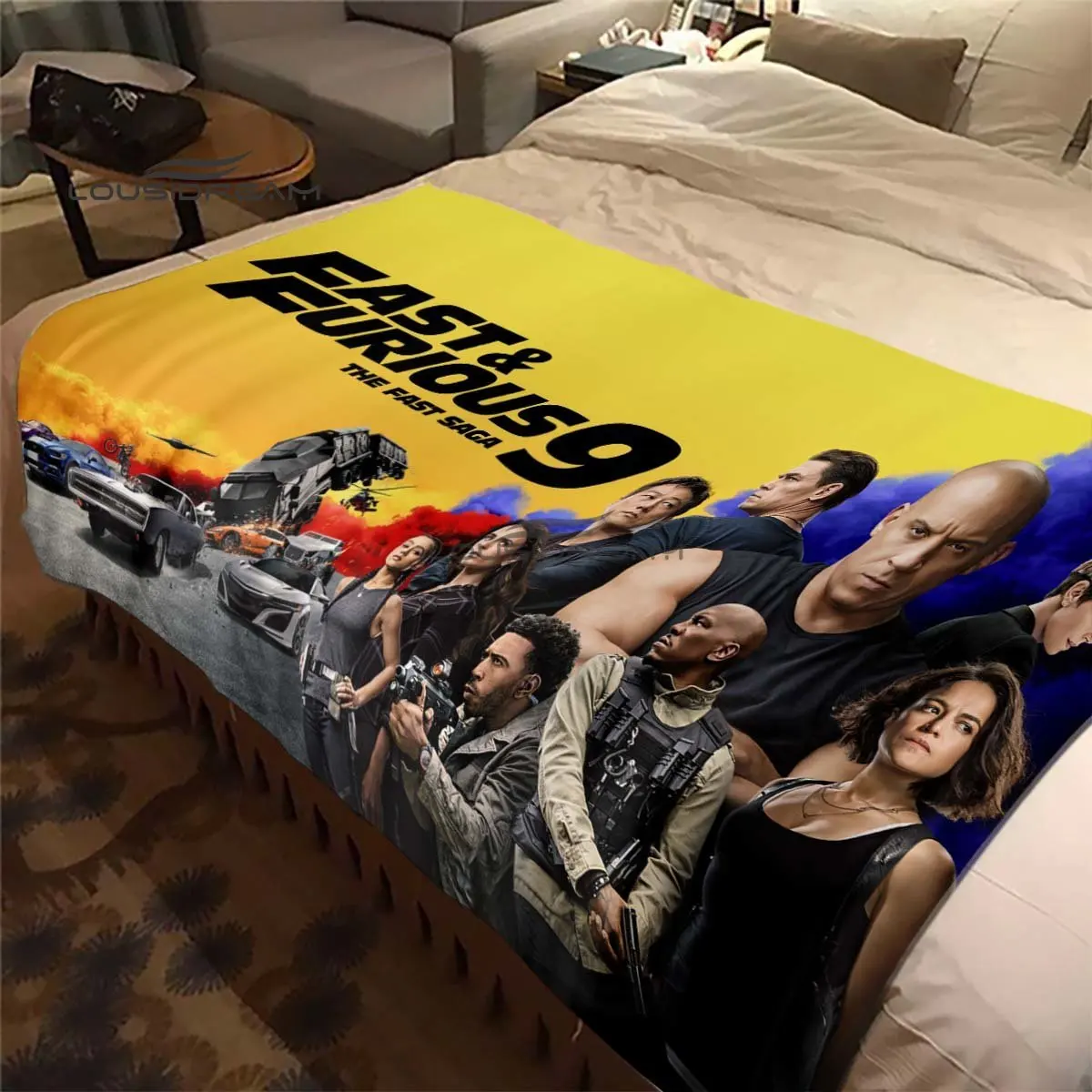 Фланелевое Одеяло в стиле фильма Форсаж украшение для дома и гоночного