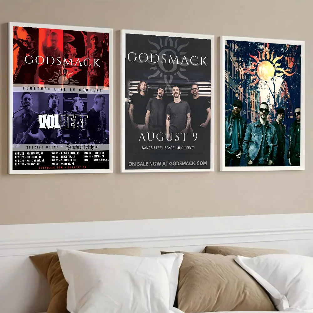 G-Godsmack Music Poster Paper Print Home Living Room Bedroom Entrance Bar Cafe Art Painting Decoration