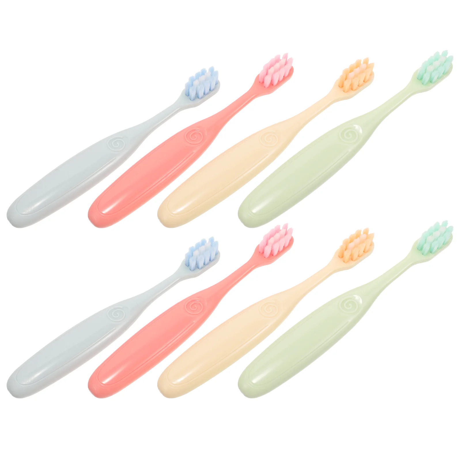 

8 Pcs Household Toothbrushes Soft Baby Kids Portable Travel Teeth Natural Adult