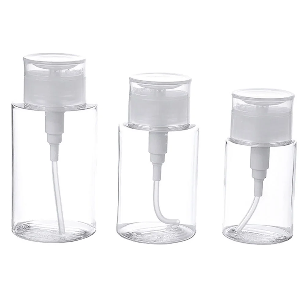 

Bottle Pump Dispenser Down Push Remover Nail Bottles Empty Polish Makeup Liquid Lotion Soap Travel Containerpress Hand